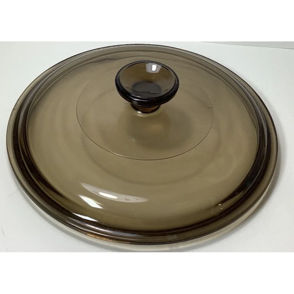 Pyrex Corning Visions Amber Lid‎    N-2-1/2-C   34   LID ONLY No Chips